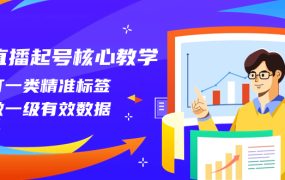 直播起号核心教学，打精准标签，做有效数据
