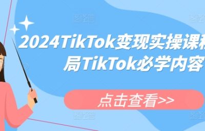 2024年TikTok运营实操课程，入局TikTok必学内容