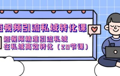 短视频引流私域转化教程，短视频精准引流私域，在私域高效转化（20节课）