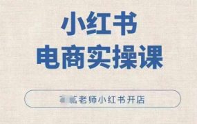 2025小红薯电商实操课，小红书开店实操必学课