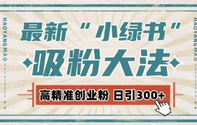 2025最新自动化“吸粉术”，小绿书激活私域流量，每日轻松吸引300+高质精准粉!